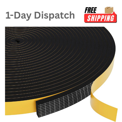 EGOFIX Weather Stripping Door Seal Foam Tape 1/2x1/4in 32.8Ft Insulation Windows