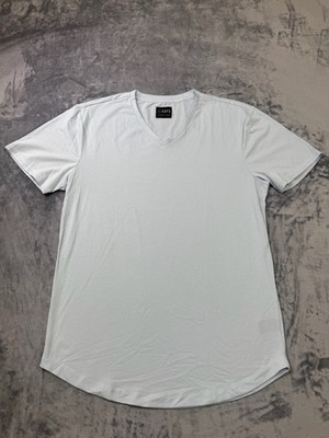 Cuts Clothing Short Sleeve V Neck Curve-Hem T-Shirt Mens XL Glacer Pyca Pro
