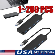 4 Port USB 3.0 Splitter Multi Adapter 5Gbps High Speed For PC Desktop Laptop LOT