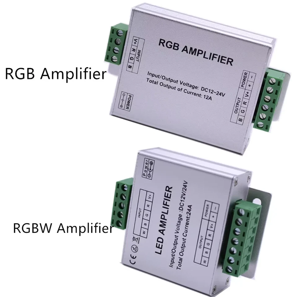 DC12V-24V 12A-24A RGB/RGBW/RGB LED Strip Amplifier For 3528 5050 WS2811 RGB LED - Image 3 of 4