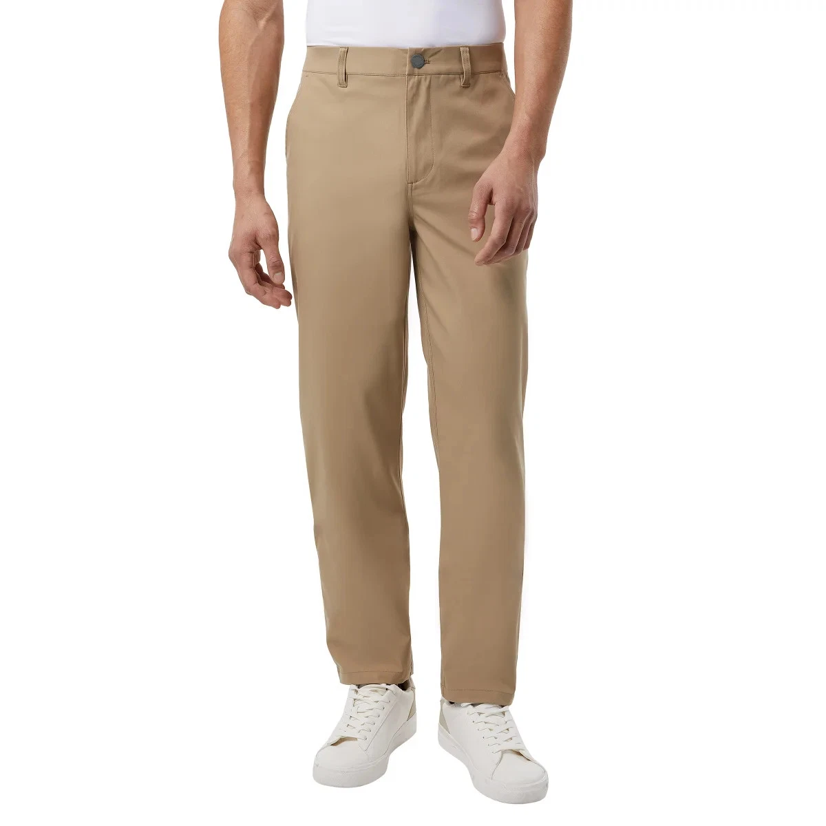 32 Degrees Men's Chino Pants Elastic Waist Stretch Travel Golf New Sizes 30-42