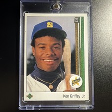 Upper Deck 1989 Ken Griffey Jr #1 Seattle Mariners Star Rookie Baseball Card MLB
