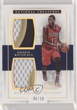 2016 Panini National Treasures Rookie Dual Materials Gold 6/10 Cheick Diallo 2ct