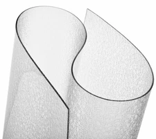 Clear Hard Floor Runner, USA Made, Safe, 36 x 36 Inch, 2mm Thick Clear Vinyl,...