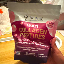 Dr. Berg Multi Collagen Peptides Powder Types I II III V X 25 Servings 14.1oz