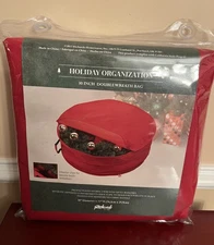 NEW Richards Red 30” Double Wreath Storage Bag