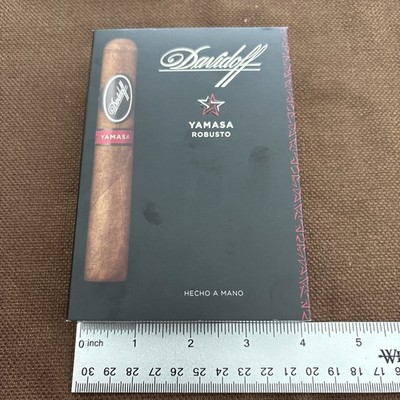 (Empty) Davidoff Cigars Box Yamasa Robusto- 4''x 5-1/2'' x 1''. Great cond.