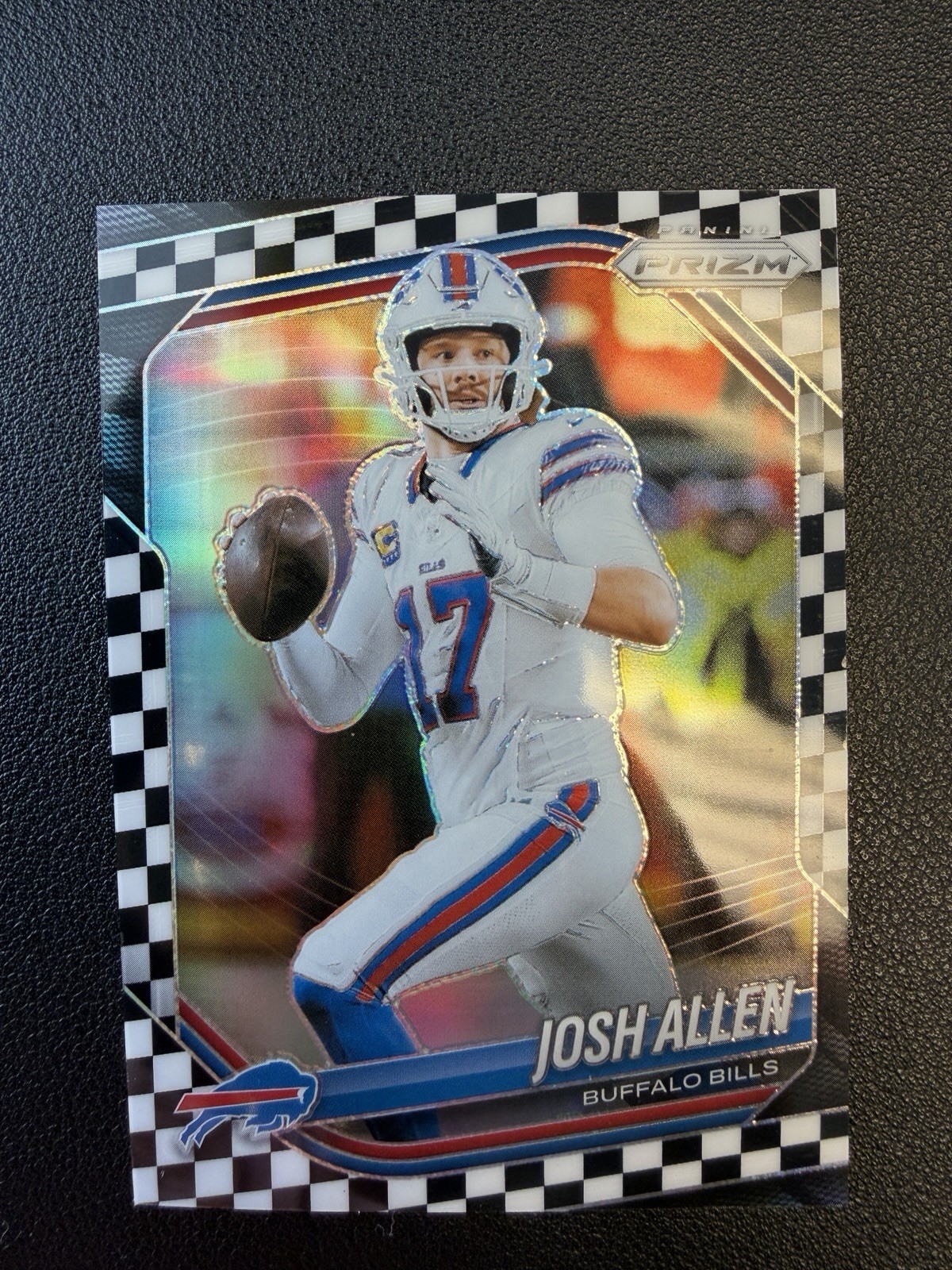 2025 Panini Prizm Black And White Checkerboard Josh Allen #167