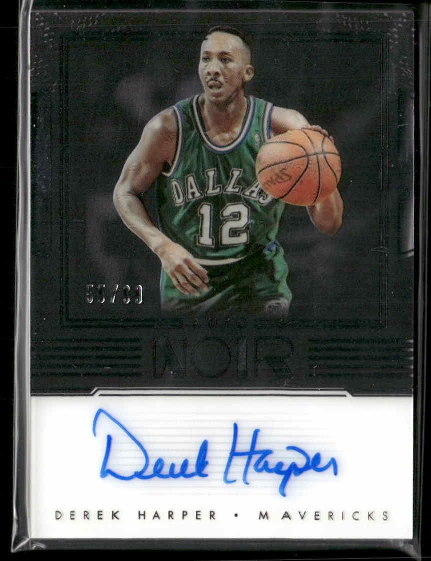 2017-18 Panini Noir #ANC-DH Derek Harper Auto Noir Color #/99