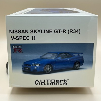 AUTOart 1/18 Nissan Skyline GT-R R34 V-Spec II Bayside Blue