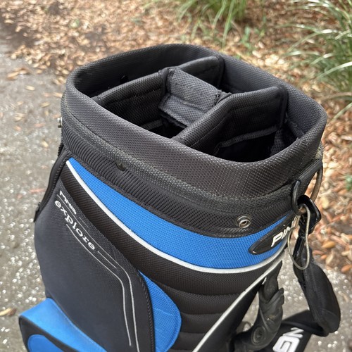Ping Explore Blue Black Staff Cart Golf Bag With Strap - Picture 4 of 10