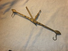 Antike Waage 52x23 cm Balkenwaage Metall 1736 J? Deko Sammler Vintage Alt Defekt