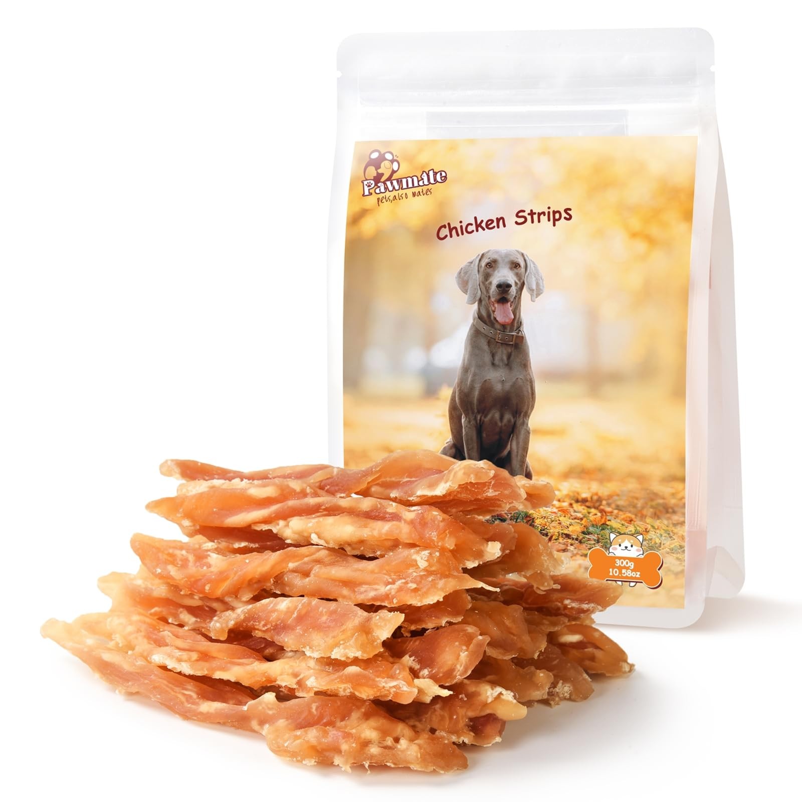 Dog Treats Chicken Jerky Strips for Dogs, Natural Healthy Do