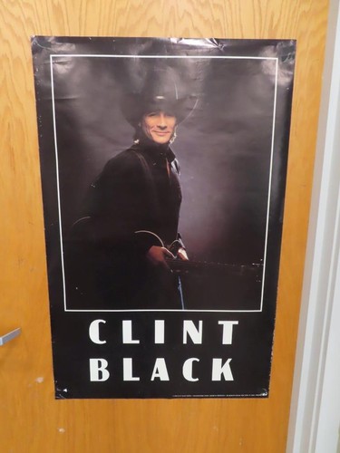 Vintage Movie Poster 1990 CLINT BLACK 22.5” by 34.5”  One Sided