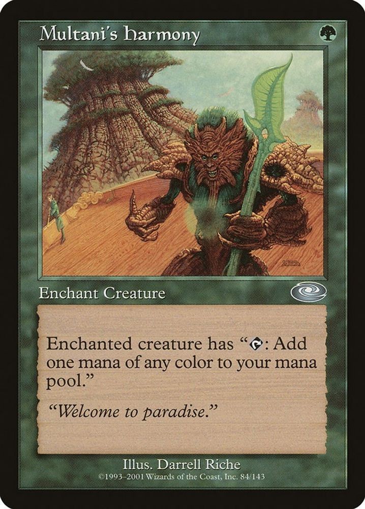 2001 Magic: The Gathering PLS - Multanis Harmony (#84, Uncommon, Lightly Played)