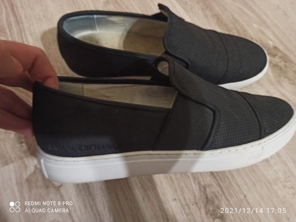 Men Armani Exchange Loafers Black 41