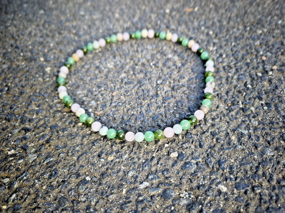 Handgefertigte Individuelle - Kette - mit Edelsteinperlen 8mm natürlich DE 💚 - Bild 3 von 3