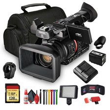 Panasonic AG-CX350 4K Camcorder AG-CX350 W/Padded Case, 128 GB Memory Card,