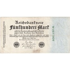 [#1293445] Banknote, Germany, 500 Mark, 1923, KM:74c, EF
