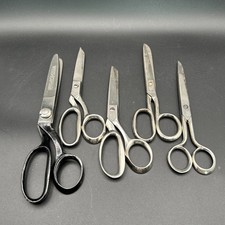 Lot of 5 Vintage Scissors  Shears - Wiss, Case, Solingen Germany, Fort Smith