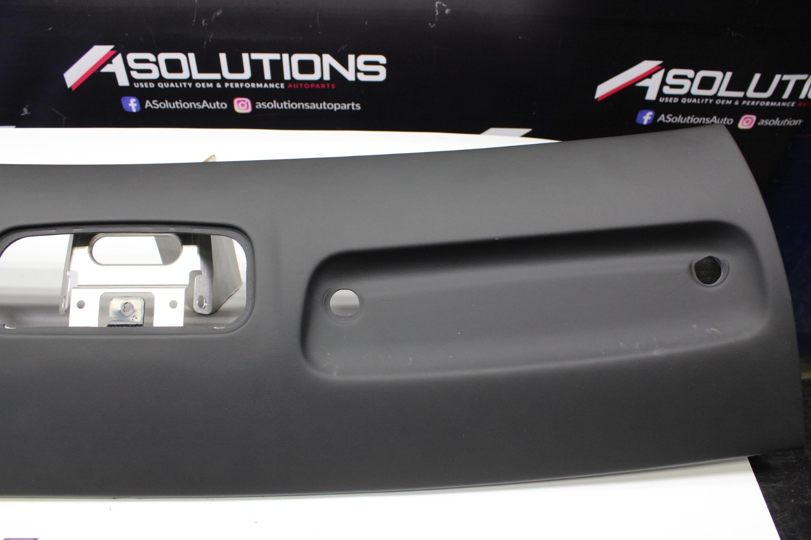 Lamborghini Huracan LP610 Roof Visor Trim Panel OEM Black Leather 4T0867512G QG8
