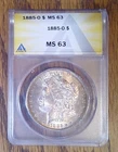 1885-O Morgan Silver Dollar ANACS MS63 (789)