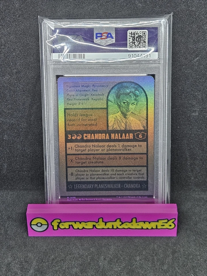 2023 MTG Secret Lair The Baseballing Foil Chandra Nalaar PSA 10 GEM MT - Image 2 of 4