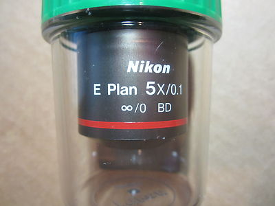 GEBRAUCHT NIKON E PLAN 5X/0.1 Objektiv Linse