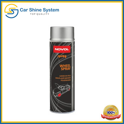 Alloy Wheel Paint Spray METALLIC STEEL SILVER 500ML Can Chip Resistant Novol