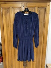 ASTR The Label Womens Size Medium  Blue Dress Elastic Waist