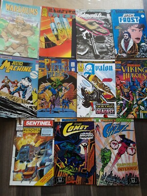 COMICS・NEWS 100枚　1986～2003　special price Lot of 11 1980s vintage comics, journey, wardrums,viking heroes+