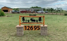 8 inch Bold House Numbers Letters, color choices