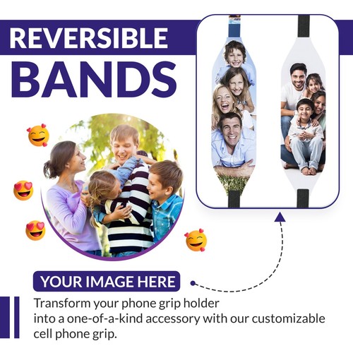 Universal Phone Grip Straps for Secure Handling | Reversible - 第 36/88 張圖片