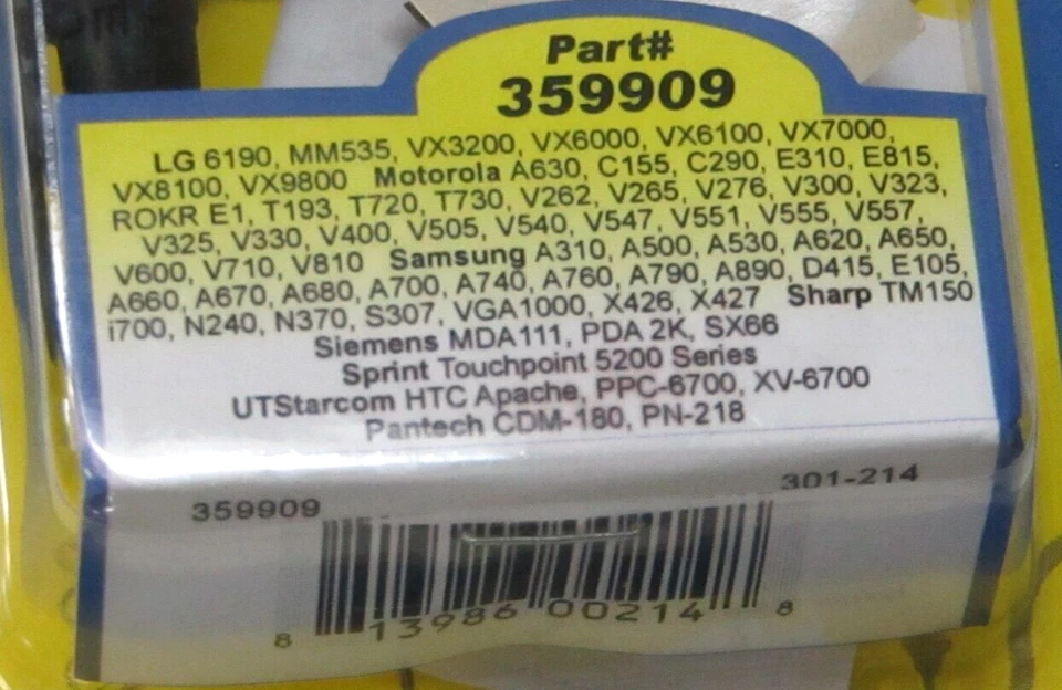 Adaptador de antena de teléfono Wilson para LG Motorola Samsung Sharp Siemens Sprint Cable Foto 3 de 4