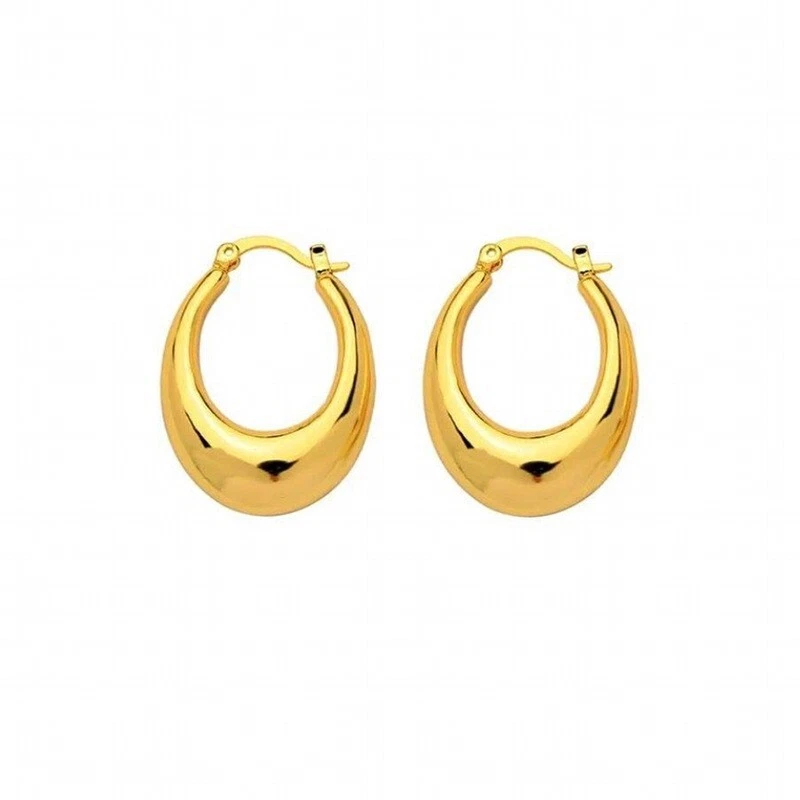 New Fashion Earrings Copper Round Earrings Stud High Quality Jewelry Wholesale - Image 4 of 4