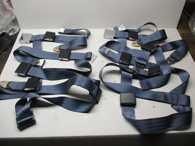 1966 - 1970 Mustang  Seatbelt Solutions new 3 point harness blue 2 sets