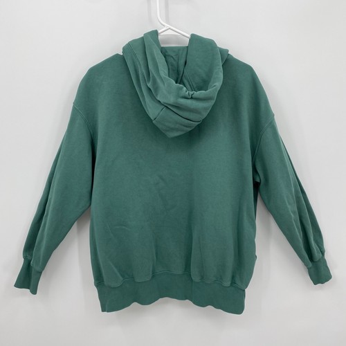 Nike Hoodie Pullover Long Sleeve Phoenix Oversize Solid Green Logo Size S Womens - Picture 6 of 10