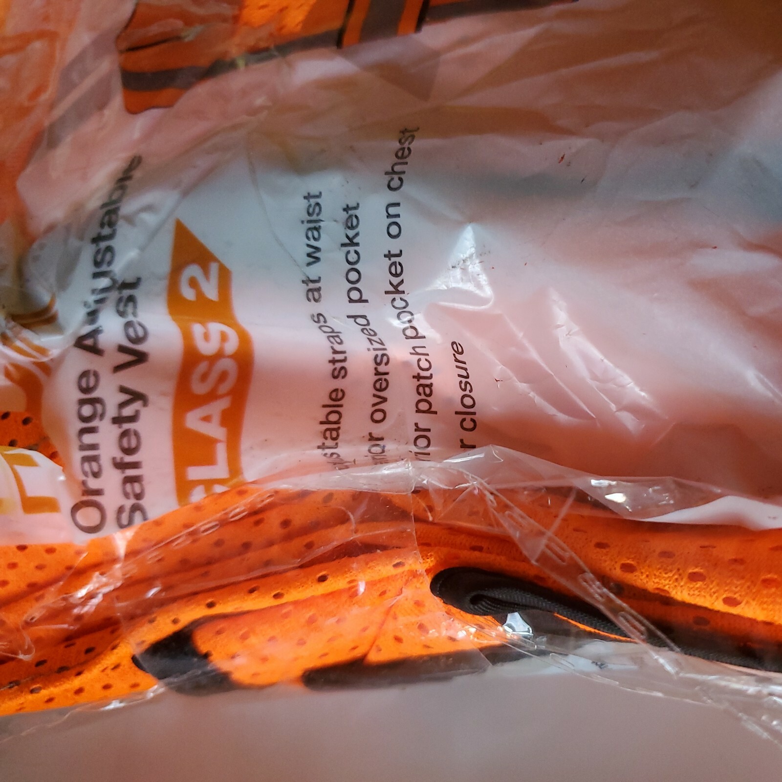 HDX Highly Visible Reflective Orange Safety Vest Class 2. - second product detail image