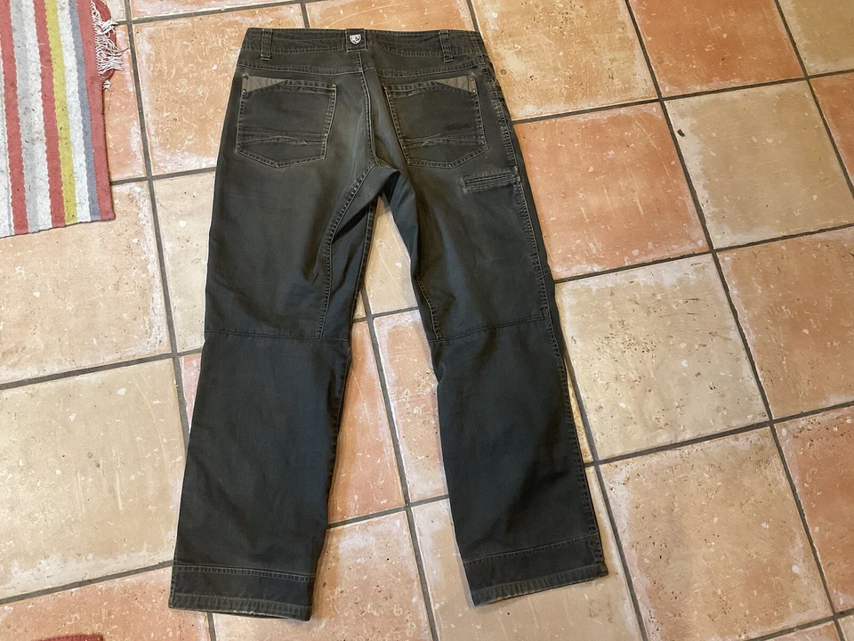 Pantalones Kuhl Rydr Caqui Oscuro Marrón Verdoso Senderismo Mujer Talla 34x30 Foto 4 de 4