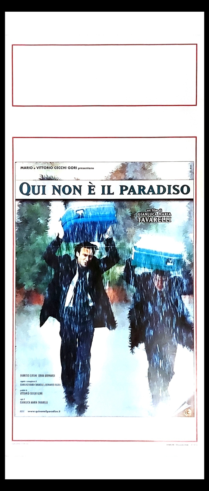 Locandina originale film Qui non è il paradiso (2000) - Regia di Gianluca Maria Tavarelli