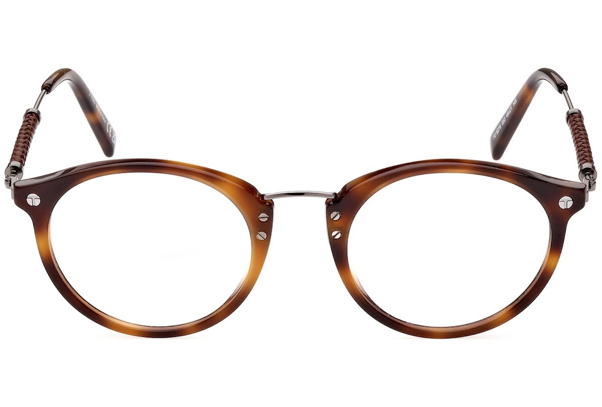 Оправа для очков Tods TO 5276 053 Коричневая Гаванская пластиковая круглая оправа для очков 49-21-145 TO5276