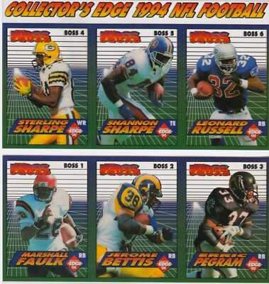 1994 COLLECTOR'S EDGE BOSS SQUAD FOOTBALL PROMO SET 6