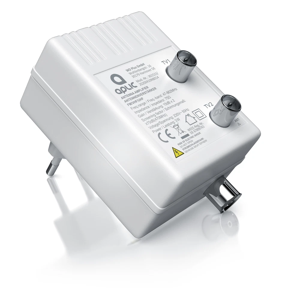 Aplic Antennenverstärker für DVB-T + Kabel TV + Radio / Verteilverstärker - Bild 2 von 4