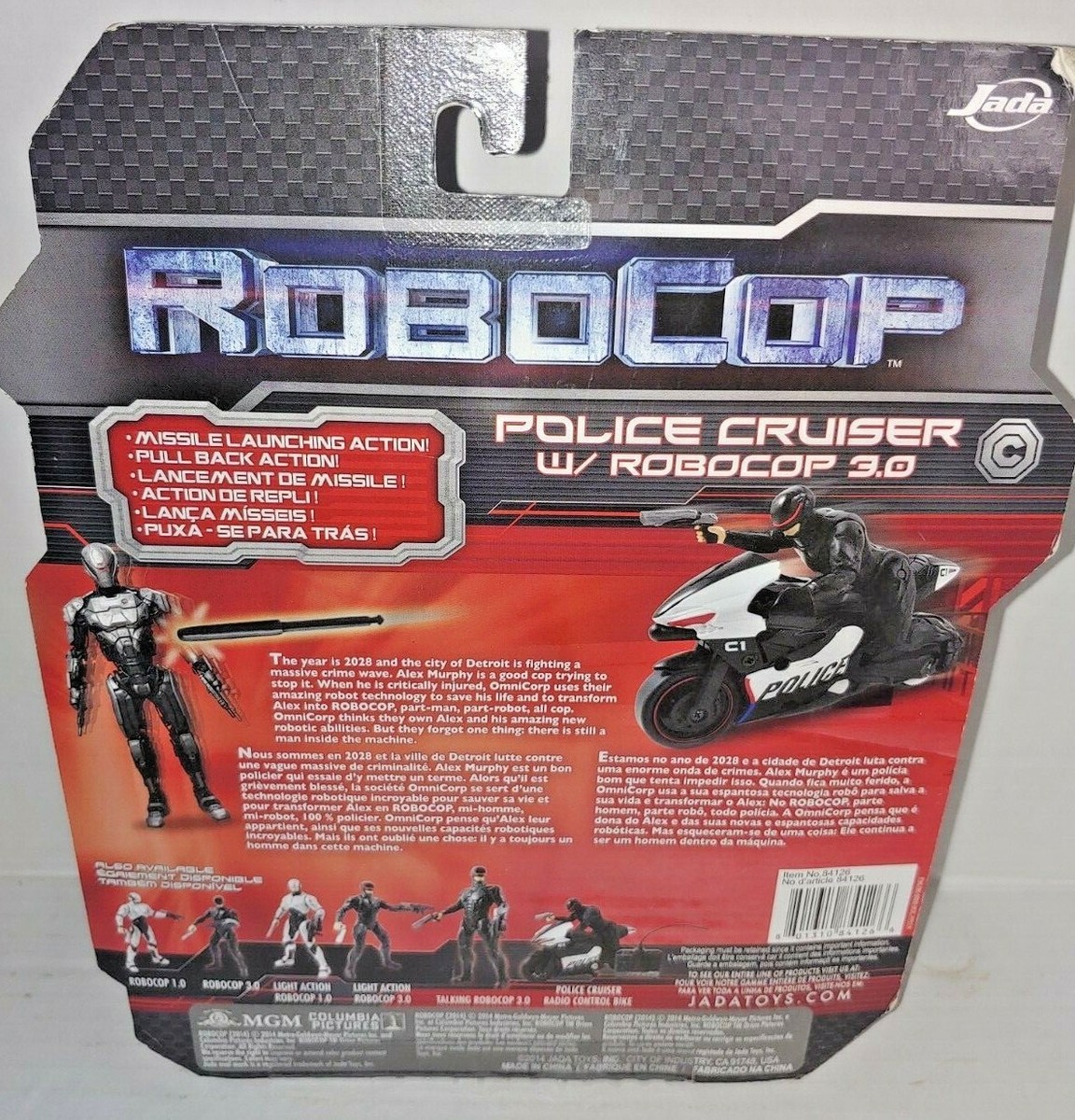 Jada Toys Robocop Police Cruiser w/ Robocop 3.0 Action Figure