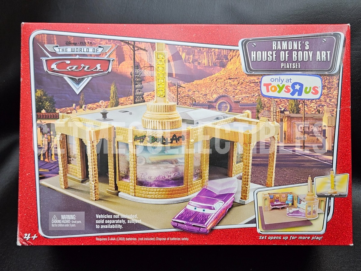 DISNEY PIXAR CARS RAMONE'S HOUSE OF BODY ART PLAYSET WOC SAVE 6