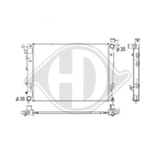 Raffreddatore acqua radiatore motore 634x480x16 per Hyundai IX35 LM EL ELH 1.6 - Foto 1 di 1