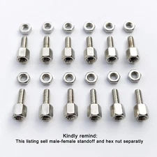 25pcs Brass #4-40x5+7 Jackscrew Cylinder Screw Motherboard VGA DB9 DVI COM Port