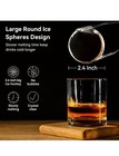 Juego de 4 moldes para hacer bolas de hielo transparentes para whisky — photo 2