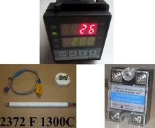 PID Temperature Control Ceramic Thermocouple Kiln Solid State Relay SSR Kit 