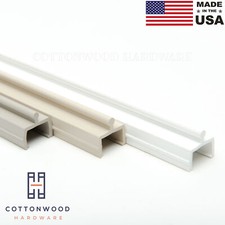 Sliding Screen Door Track 72" White Almond Taupe Vinyl MADE IN THE USA